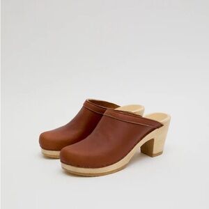 No. 6 Old School Clog on High Heel in Bourbon (38)